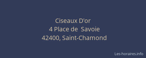 Ciseaux D'or