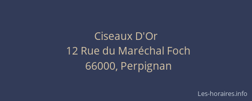 Ciseaux D'Or
