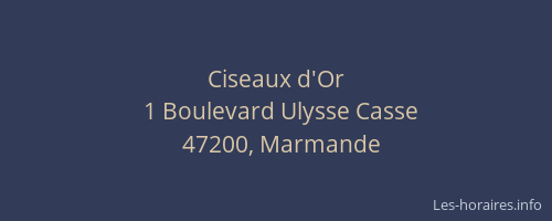 Ciseaux d'Or