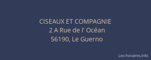 CISEAUX ET COMPAGNIE