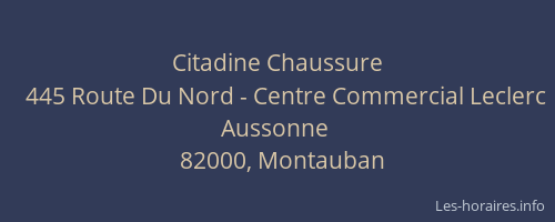 Citadine Chaussure