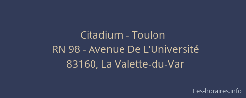 Citadium - Toulon