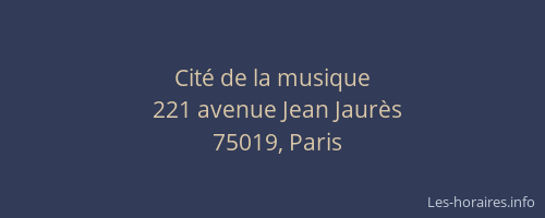Cité de la musique