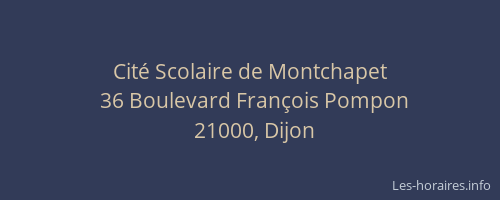 Cité Scolaire de Montchapet