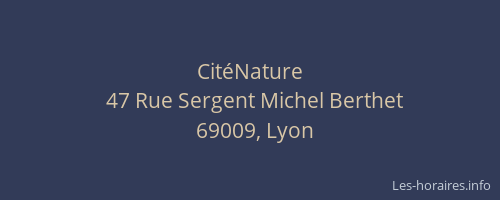 CitéNature