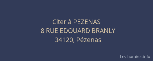Citer à PEZENAS