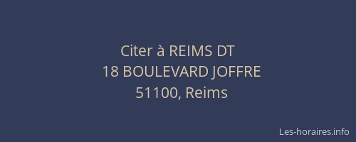 Citer à REIMS DT