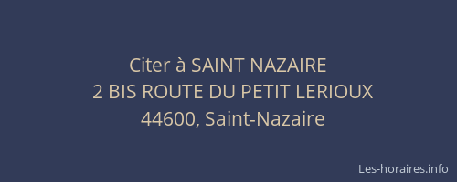 Citer à SAINT NAZAIRE
