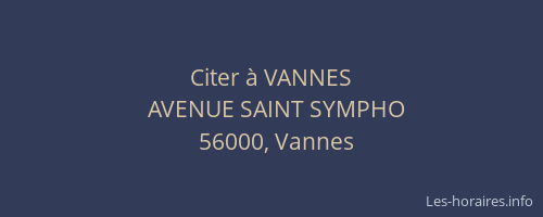 Citer à VANNES