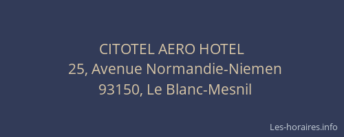 CITOTEL AERO HOTEL