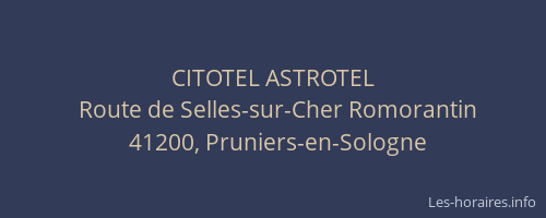 CITOTEL ASTROTEL