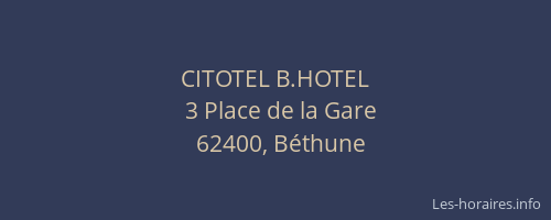 CITOTEL B.HOTEL