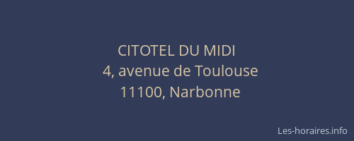 CITOTEL DU MIDI