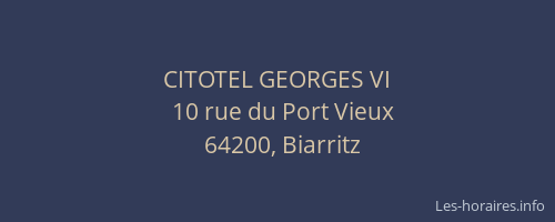 CITOTEL GEORGES VI