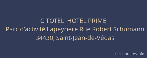 CITOTEL  HOTEL PRIME