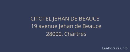 CITOTEL JEHAN DE BEAUCE