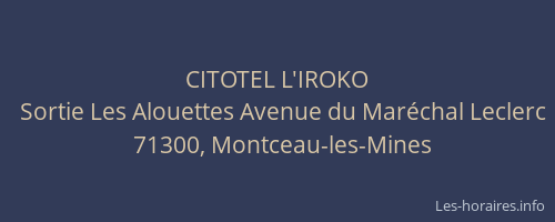 CITOTEL L'IROKO