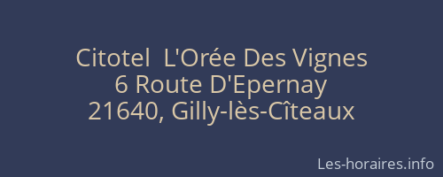 Citotel  L'Orée Des Vignes