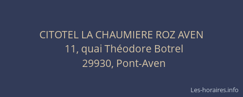 CITOTEL LA CHAUMIERE ROZ AVEN