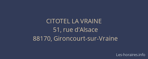 CITOTEL LA VRAINE