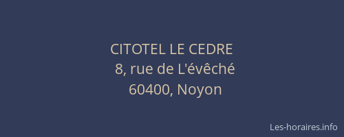 CITOTEL LE CEDRE