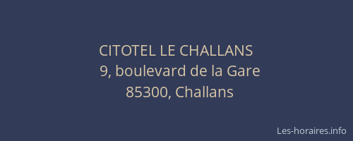 CITOTEL LE CHALLANS