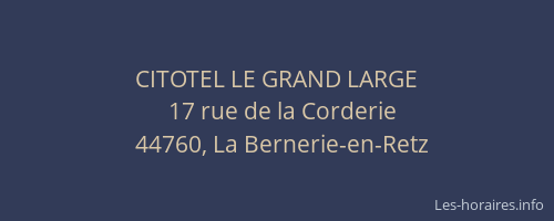 CITOTEL LE GRAND LARGE