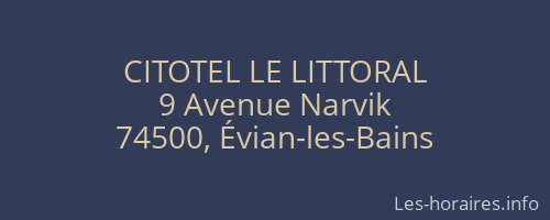CITOTEL LE LITTORAL