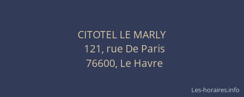 CITOTEL LE MARLY