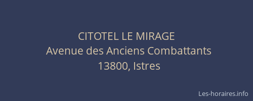 CITOTEL LE MIRAGE