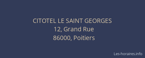 CITOTEL LE SAINT GEORGES