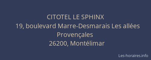 CITOTEL LE SPHINX