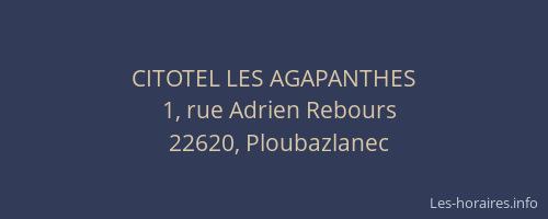 CITOTEL LES AGAPANTHES