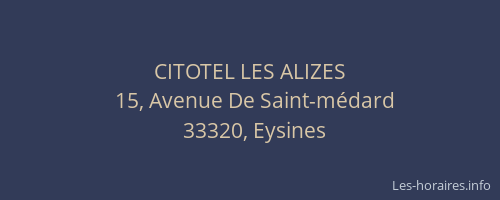 CITOTEL LES ALIZES