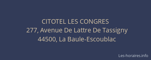 CITOTEL LES CONGRES