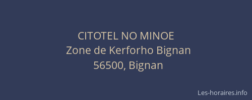 CITOTEL NO MINOE