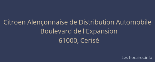 Citroen Alençonnaise de Distribution Automobile