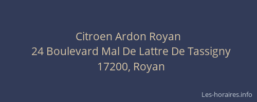 Citroen Ardon Royan