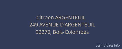 Citroen ARGENTEUIL