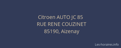 Citroen AUTO JC 85