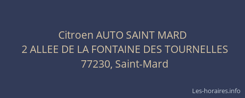 Citroen AUTO SAINT MARD