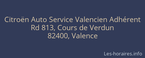 Citroën Auto Service Valencien Adhérent