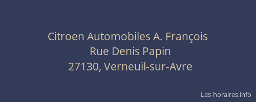 Citroen Automobiles A. Fran&ccedil;ois