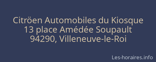 Citröen Automobiles du Kiosque