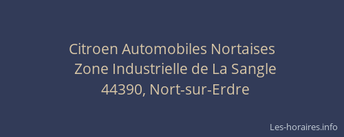 Citroen Automobiles Nortaises