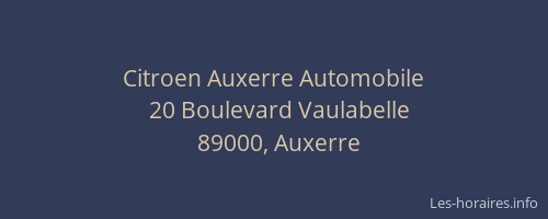 Citroen Auxerre Automobile