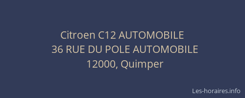 Citroen C12 AUTOMOBILE