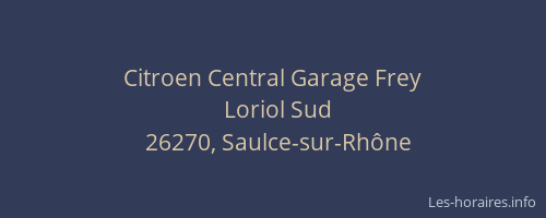 Citroen Central Garage Frey