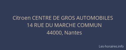 Citroen CENTRE DE GROS AUTOMOBILES