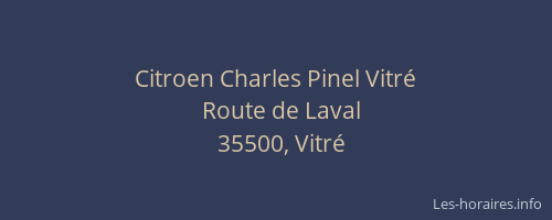 Citroen Charles Pinel Vitré